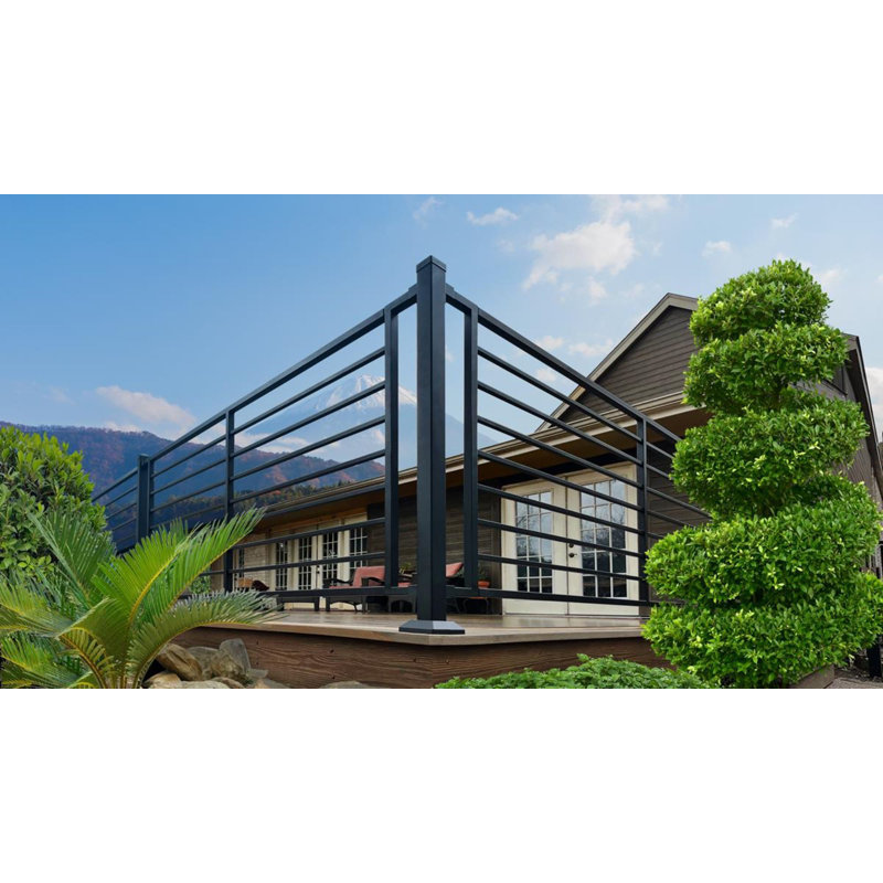 Fe26 39.5 in. H x 2 in. W Steel Railin.g Lin.e Post