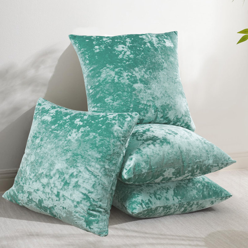 Housses de coussin en velours écrasé, Mer du nord