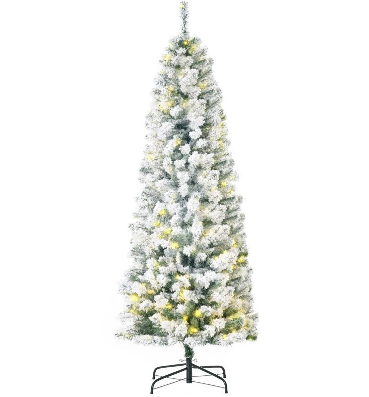 Arbre de Noël artificiel enneigé avec assemblage facile | Idée de cadeau