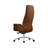 Adelmar Executive Conference Office Chair – Leather Swivel Task Seating with Lumbar Support and Aluminum Frame for Home Office, Study-660000221