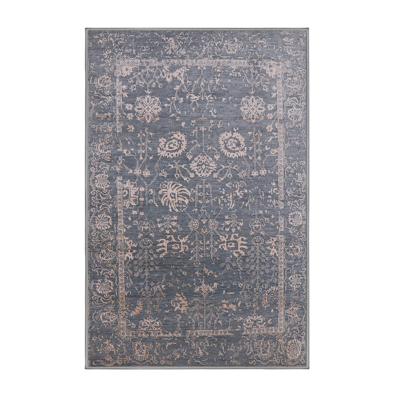 Tapis oriental brun clair / bleu Hainesville, Rectangle 2 pi x 3 pi