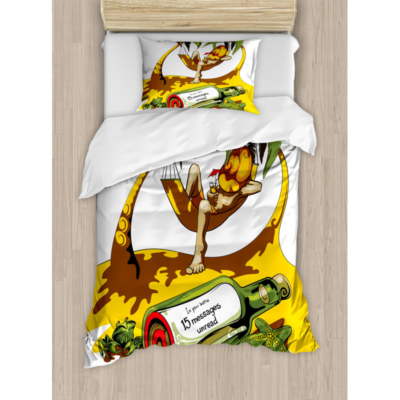 Coastal Floral Duvet Cover