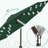 Upgrade LED Lighted Patio Umbrella with Solar-Powered Lights, Outdoor Umbrella for Pool, Deck & Yard(Dark Green)