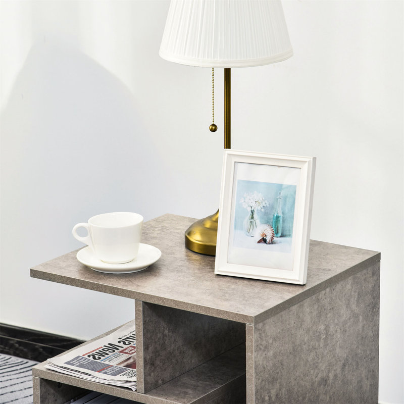 Gaylee 1 Piece Side Table Set, Cement