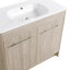 Meuble-lavabo simple 35,6 po avec plateau en acrylique
