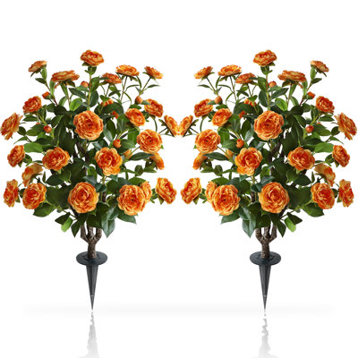 36“ Artificial Camellia Tree Plant(set Of 2)