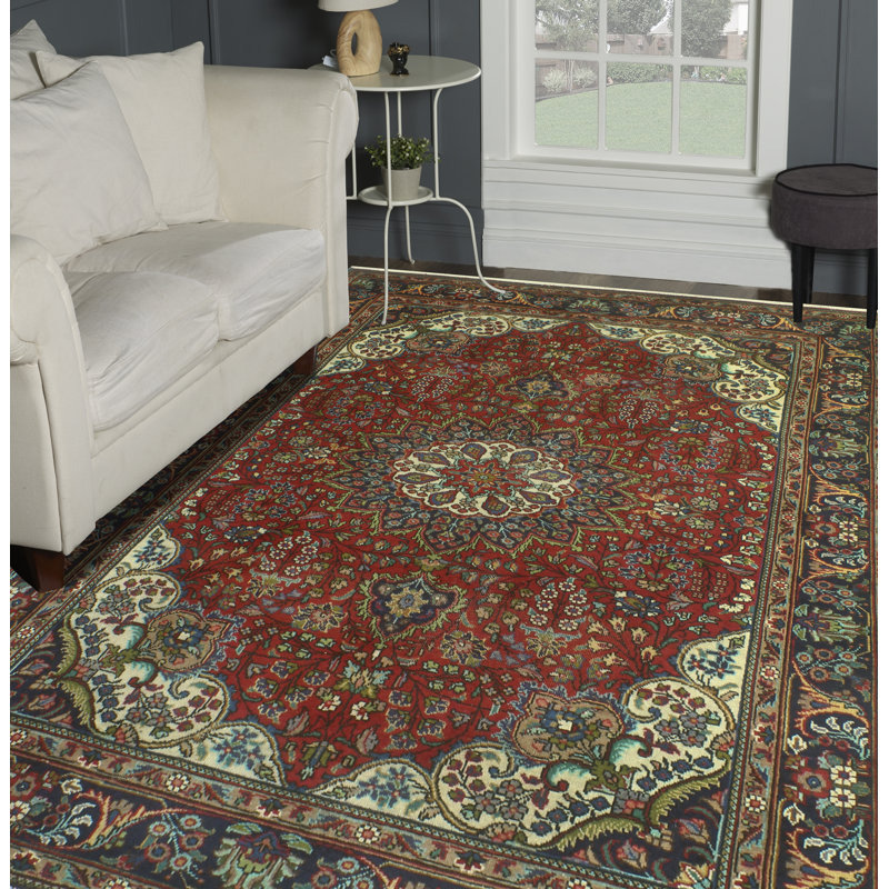 Azjon One-of-a-Kind 6'10" X 9'11" 1980s Wool Area Rug