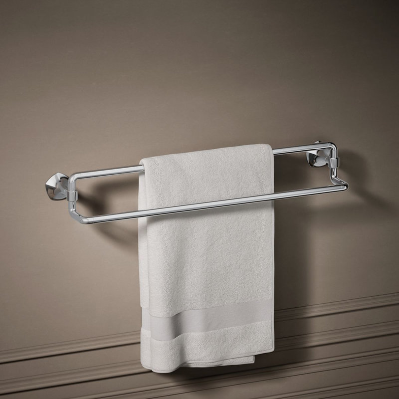 Occasion 24 In. Double Towel Bar, Polished Chrome