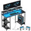 Metal Base Computer Desk