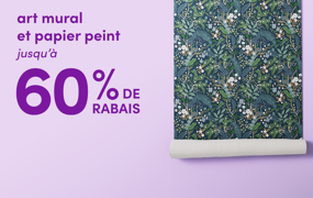 art mural et papier peint en solde