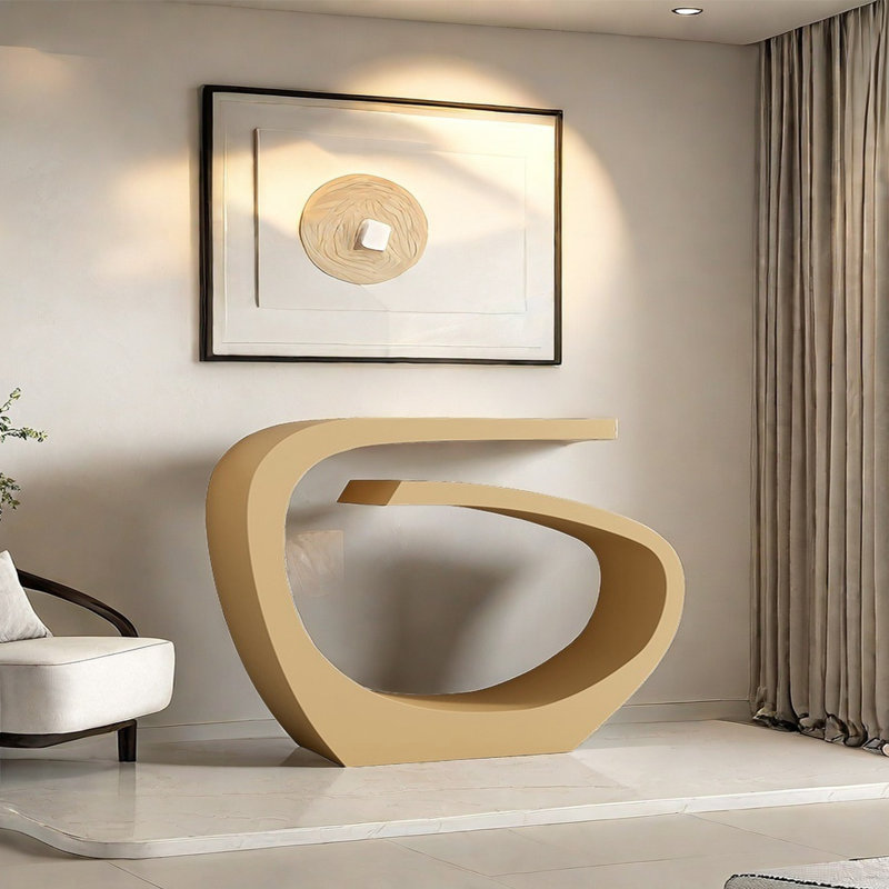 Alquan, 33.46" H x 55.12" W x 11.81" D, Gold