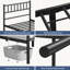 Minimalist Metal Bed Frame with Slatted Headboard-682358408-800080578
