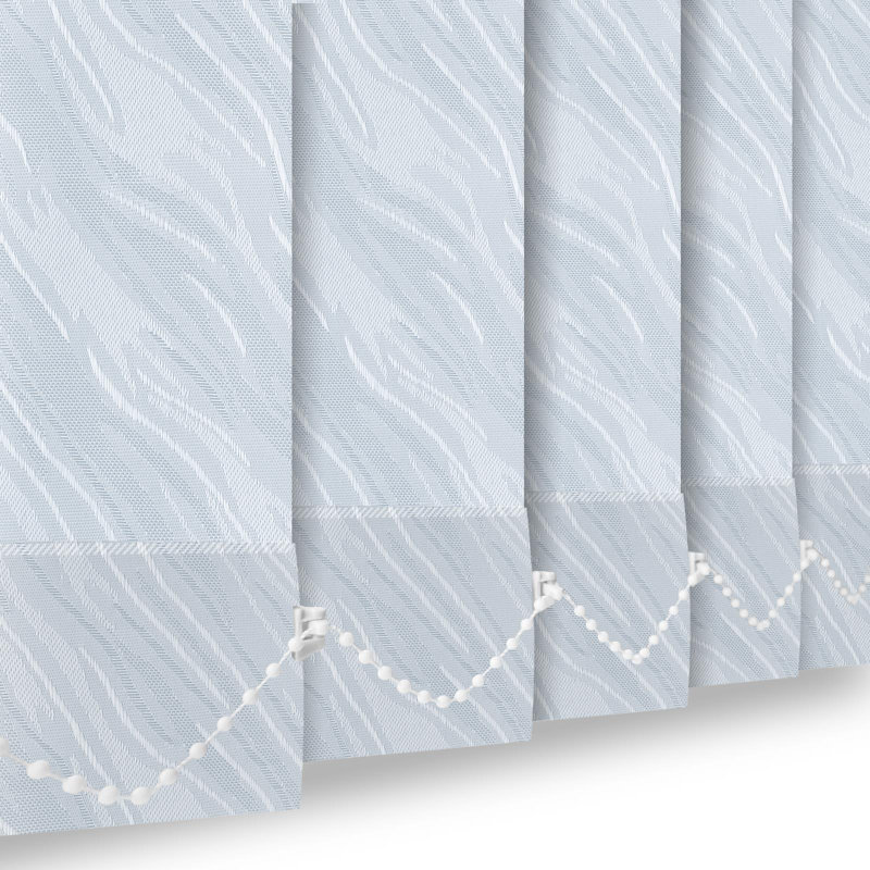 Made to Measure Semi-Sheer Vertical Blind Slats, Yes, Pacific Mist