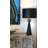 Harpreet Black Table Lamp with Distressed Gold Accents