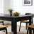 Square Dining Table with Solid Wood Legs for Kitchen Use-1501538087