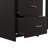 Classic 48-inch Wide 3 Drawers Writing Desk, Black Wenge