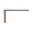 Console en marbre blanc uni avec cadre en fer antique