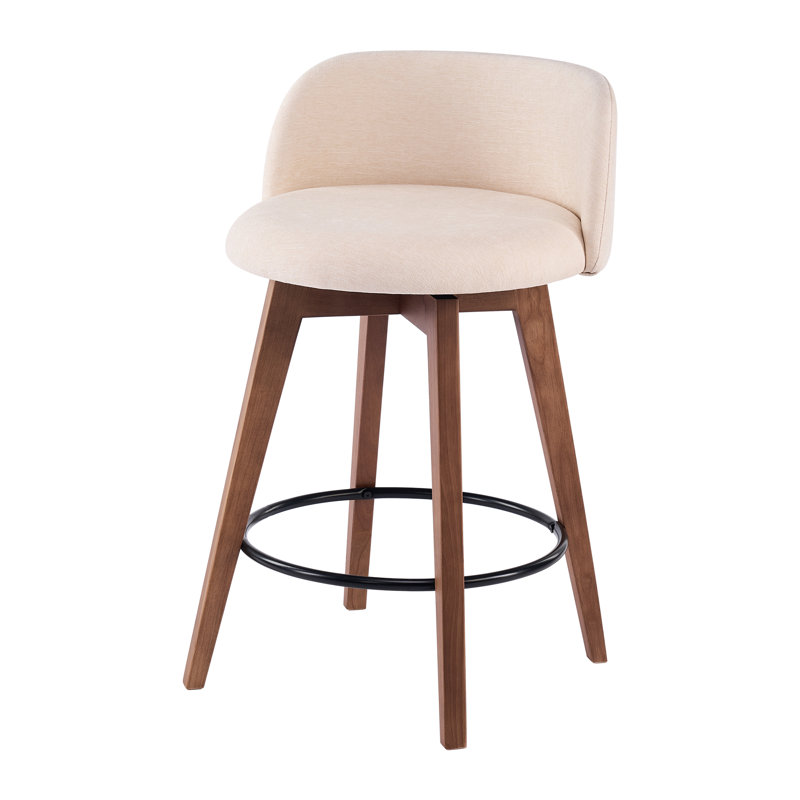 Tabourets de bar 26 po avec chenille, Brun, 1