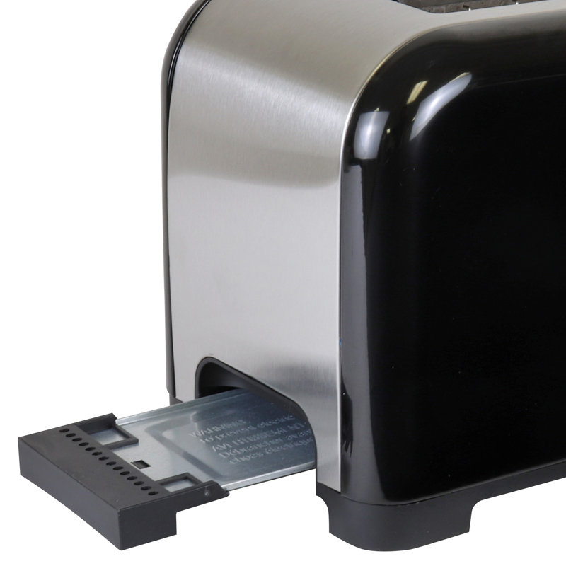 Kenmore Black Stainless Steel 2-Slice Wide Slot Toaster