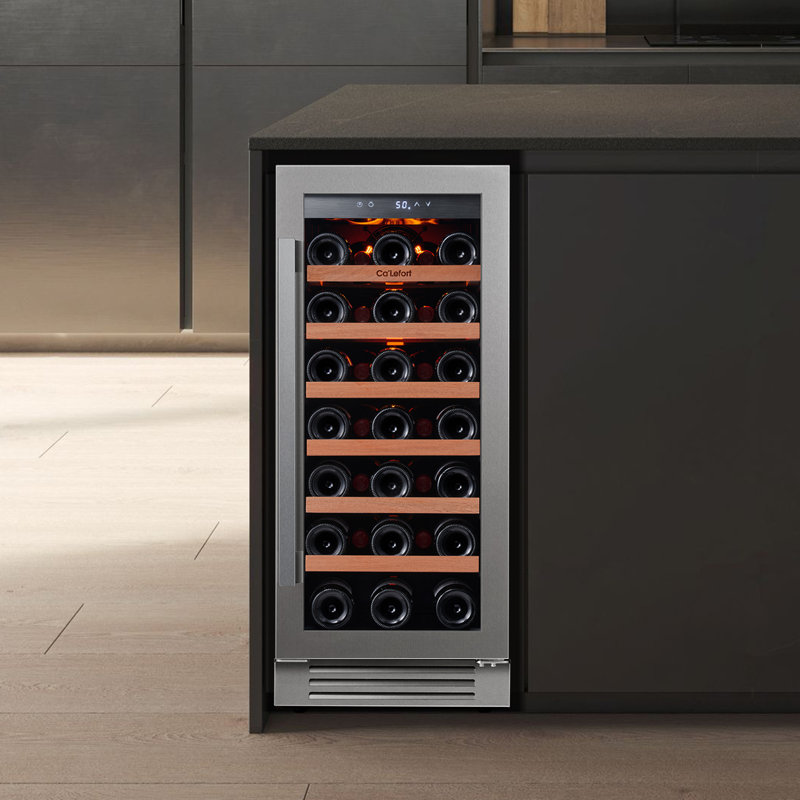 Ca'lefort 15" Wine Refrigerator 33 Bottle Wine Cooler