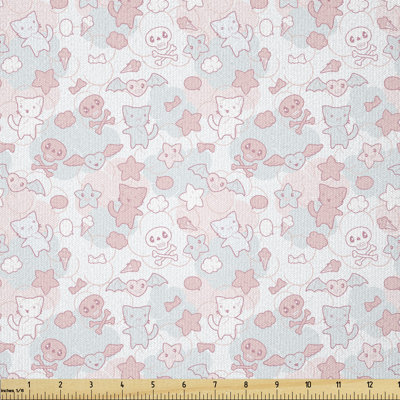 Ciccotelli Cats Bats and Skulls Multi-Purpose Fabric