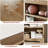 6-Tier Farmhouse Bookcase with Adjustable Shelves, Floor Standing Open Display Storage Rack, Anti-Slip Design-522821315-522821372