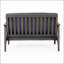 Ensemble de causeuse de patio et de table basse en bois d'acacia durable, style minimaliste pour se détendre en plein air et recevoir