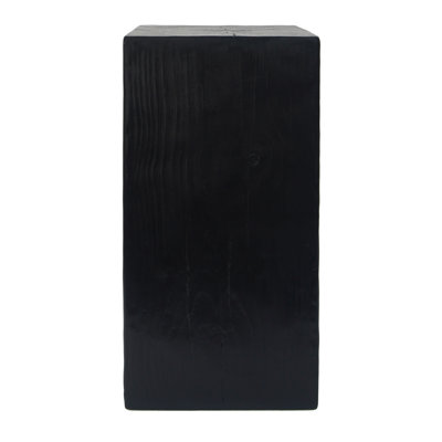 Wood-Look Square-Column End Table for Indoor and Outdoor Use