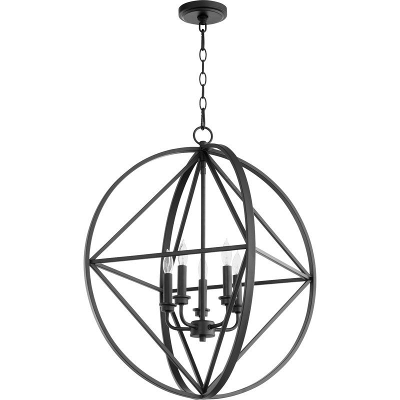 Teston 5 - Light Dimmable Globe Chandelier