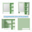 Armoire de rangement murale avec grande porte miroir-1178126792