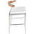 Upholstered Counter Stool with Metal Frame-394331544