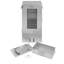 Smoker 80cm with galvanized steel glass