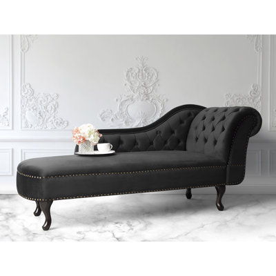 Jeb Velvet Chaise Lounge