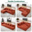 Ensemble de canapé 105 pièces 2 pièces Cloud, canapé modulaire rembourré et minimaliste moderne en L-2058015475