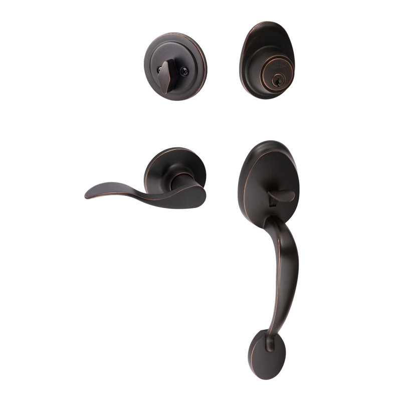 Alta Handleset, Vintage Bronze, Left, Snowbird Lever