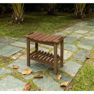 Tabouret de douche imperméable avec poignée, banc avec tablette de rangement, banc à patins antidérapants pour l'intérieur et l'extérieur