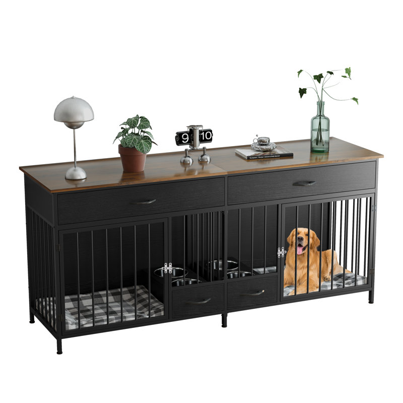 Cage pour chien avec 2 tiroirs Tucker Murphy Pet ™