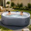 Garden Sanctuary 130 - Jet Polyvinyl Chloride (PVC) Round Standard (Hardwired) Hot Tub in Dark Grey