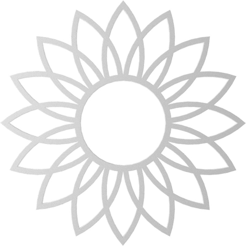 20 po x 7 po x 7 po x P 1/2 po Daisy, H 20 po x l 20 po x P 0,5 po, Inachevé