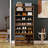  19 Pairs Shoe Storage Cabinet, 71" Tall Shoe Rack With Open Storage-146815603