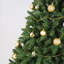 Arbre de Noël artificiel 7,5 pi pré-éclairé: 550 lumières à DEL blanc chaud, 1350 pointes en PVC et aiguille dure, conception à branches articulées, support en métal robuste, apparence réaliste-1251960108