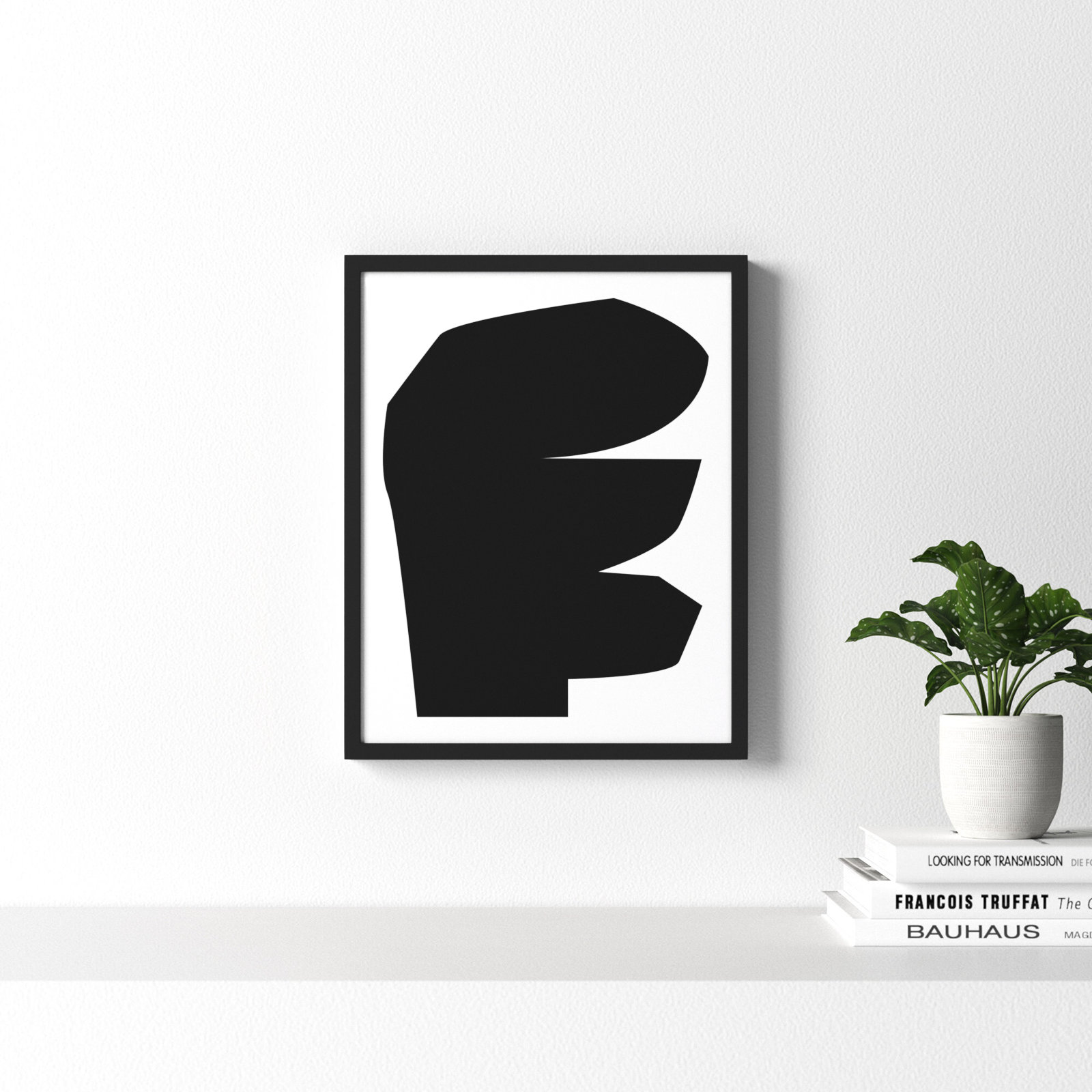 Study In Black 2 by Michael Kempen, Black Framed, 20"H x 16"W x 1.25"D