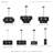 Mata 1 Light Black Mini Pendant