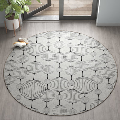 Tapis graphite intérieur / extérieur lavable à la machine Mahaney ACN732