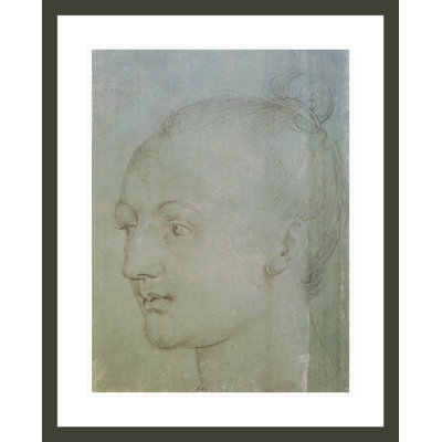 Tête d'une jeune femme par Albrecht Dürer