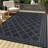 Outdoor Rug 6×9 Waterproof Plastic Straw Rug Vintage Trellis Outdoor Rug Easy-Cleaning Outdoor Area Rug Carpet Rv Mat Outdoor Patio Camping Rug for Picnic Backyard Deck Balcony Porch-686957627-686957628