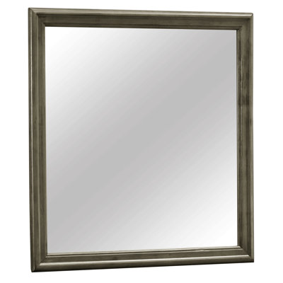 Rectangular Wall Mount Mirror , Gray
