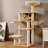 6 Tiers Cat Tree with Condons,Perch,Scratching Posts-117521388