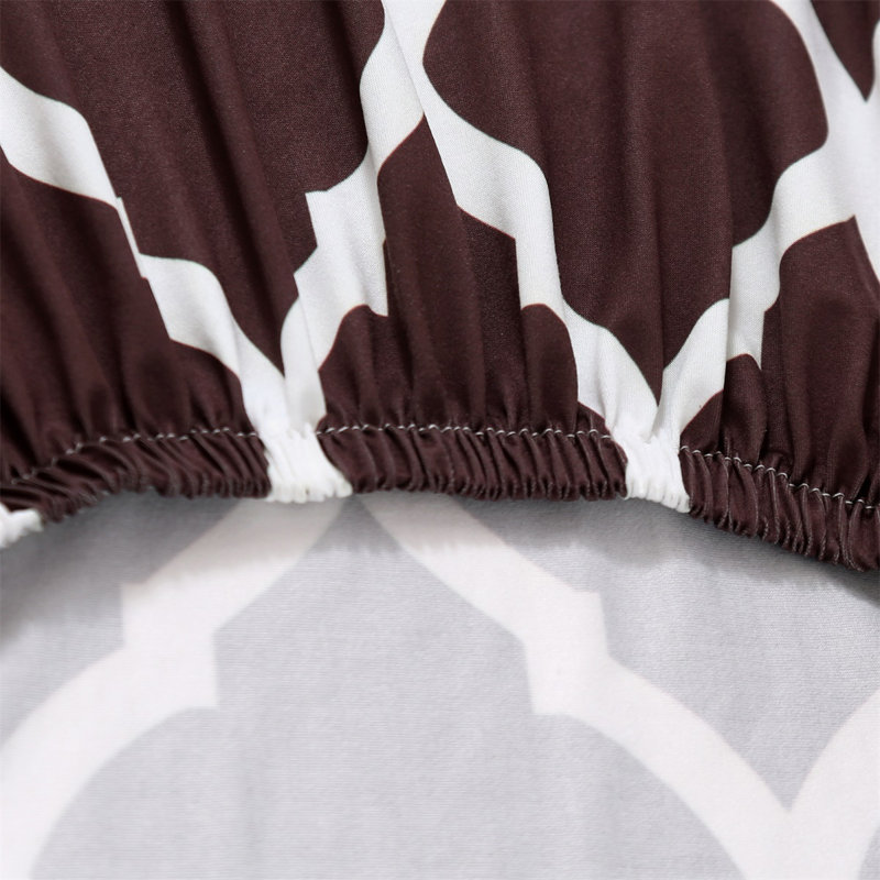 Box Cushion Dining Chair Slipcover, Brown