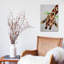 « envers giraffe », peinture sur toile tendue-20901648